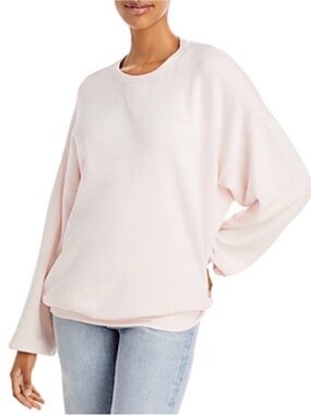Sablyn Pink Oversized Crewneck Sweatshirt Size L Luxury Loungewear